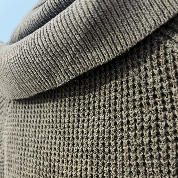 Michael Kors chunky knit oversized cowl neck sweater winter cozy neutral - Picture 7 of 13